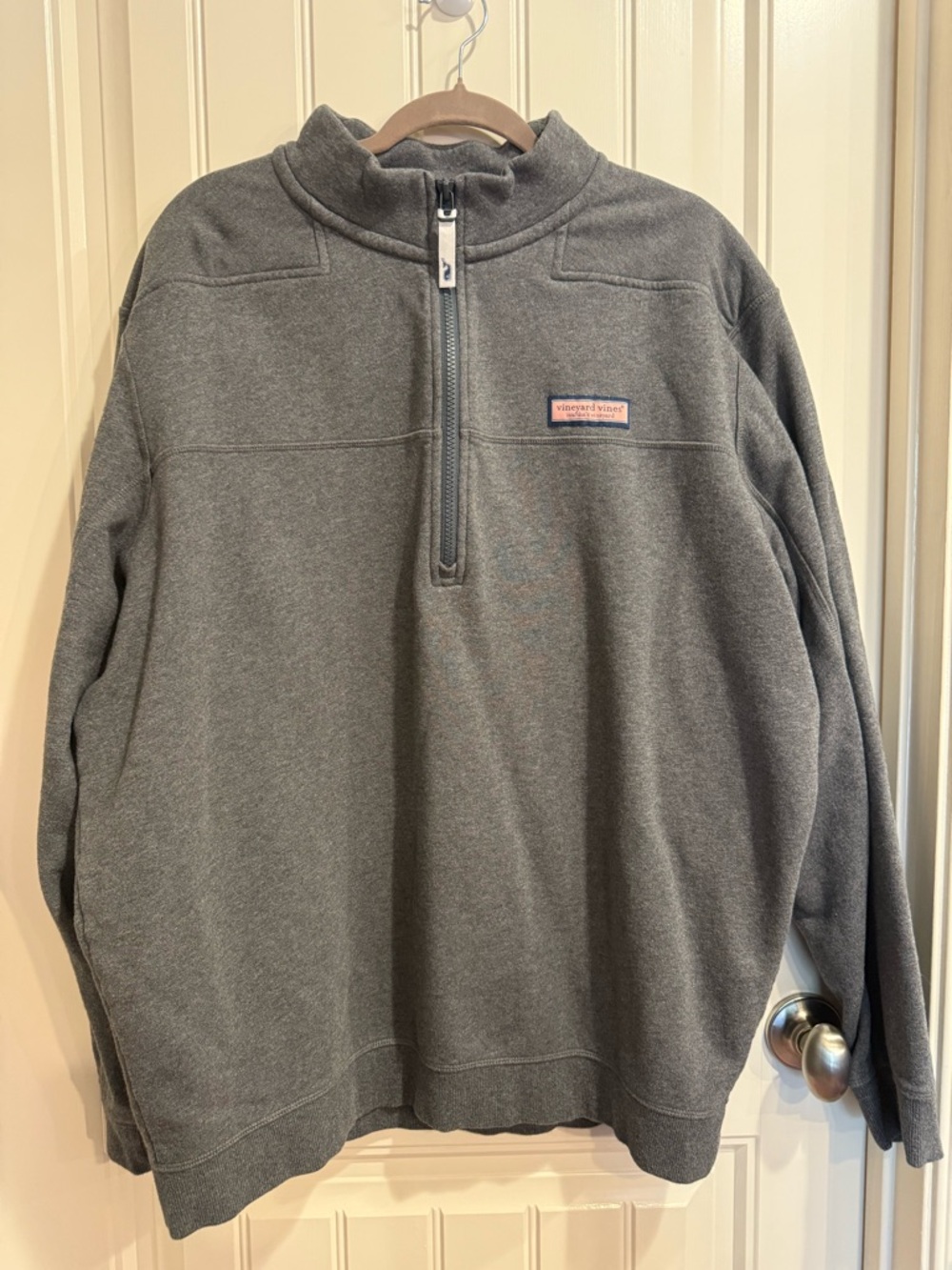 Vineyard Vines Charcoal Gray Half-Zip Pullover